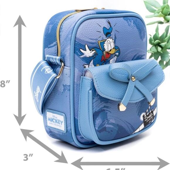 WondaPop Limited Edition Disney Donald Duck Luxe 8" Crossbody Huey Dewey Louie N - Picture 5 of 7